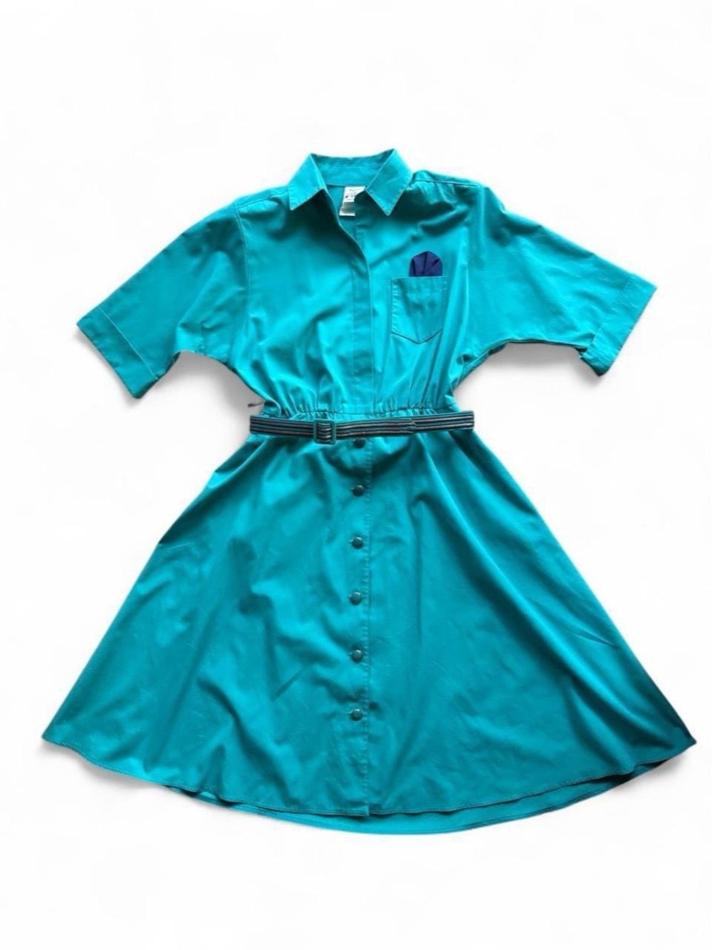 Vintage Petite Willi Belted Shirtdress